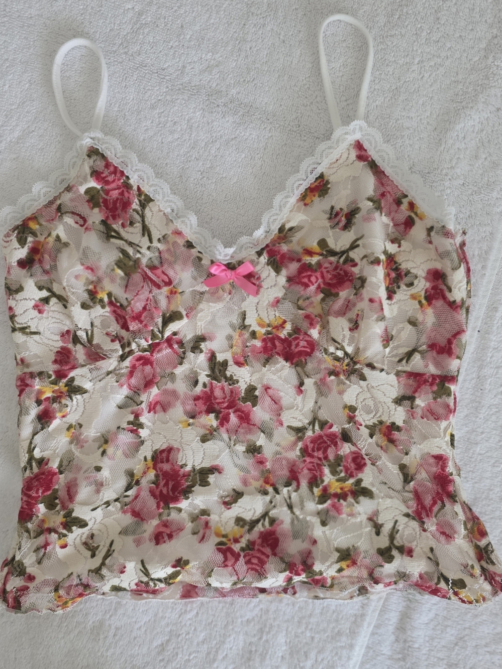 Vibe Sportswear Floral Lace Camisole
